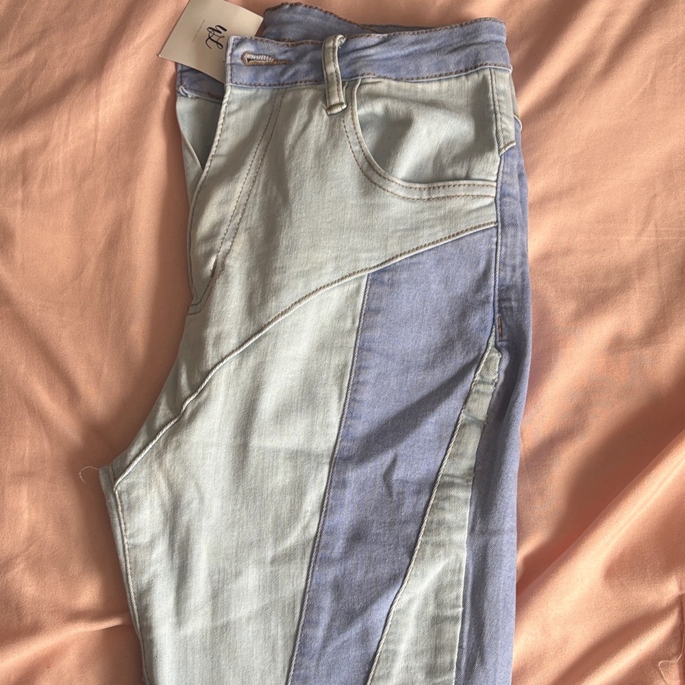 Two-Tone Blue Women's Jeans